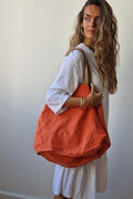 Bolso de playa oversize mandarina red con opción de personalizar
