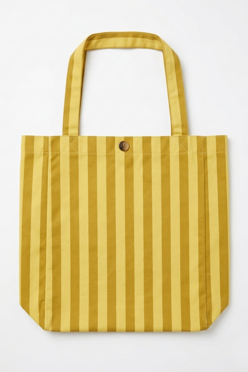 Bolso de rayas mostaza