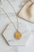 Virgencita milagrosa mini rosa