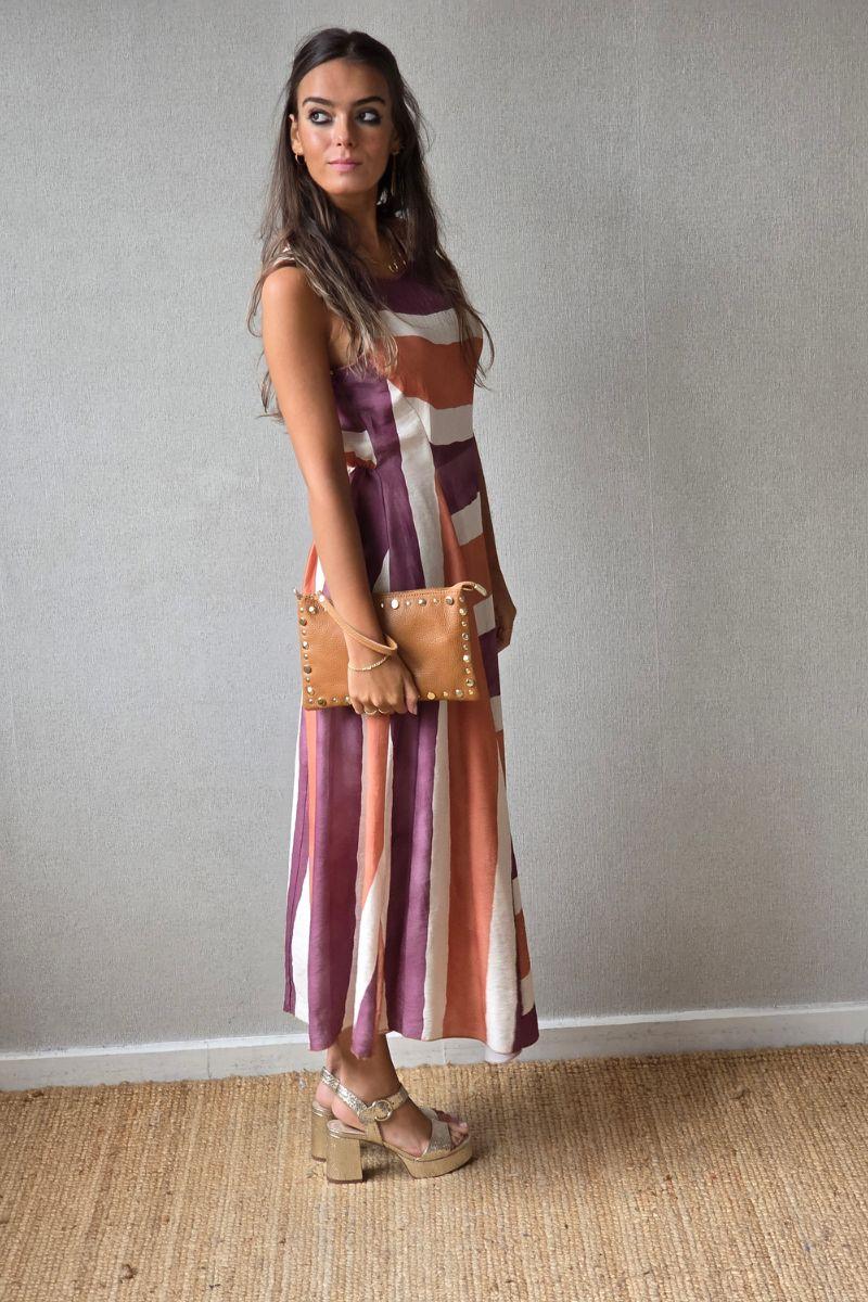 Vestido de rayas buganvilla