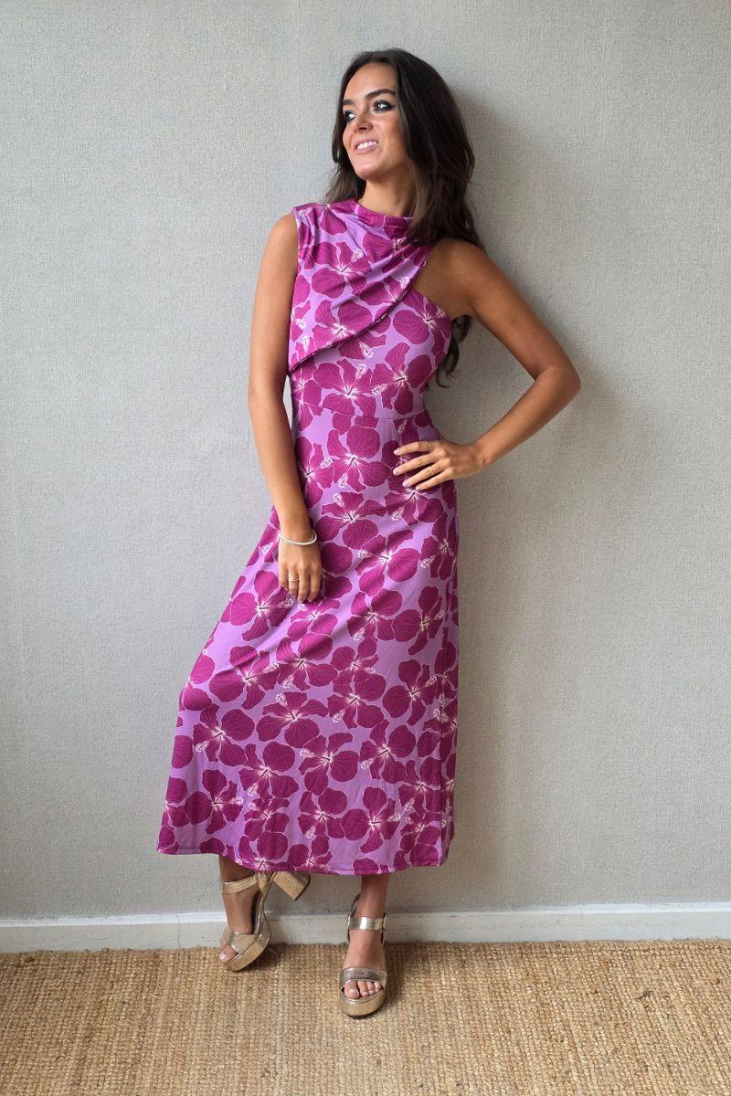Vestido de flores grandes buganvilla
