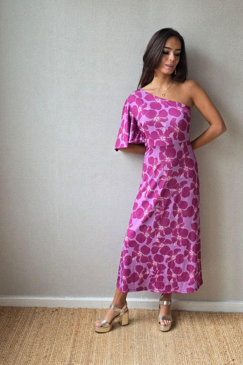 Vestido de flores grandes buganvilla
