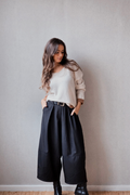Pantalón culotte negro
