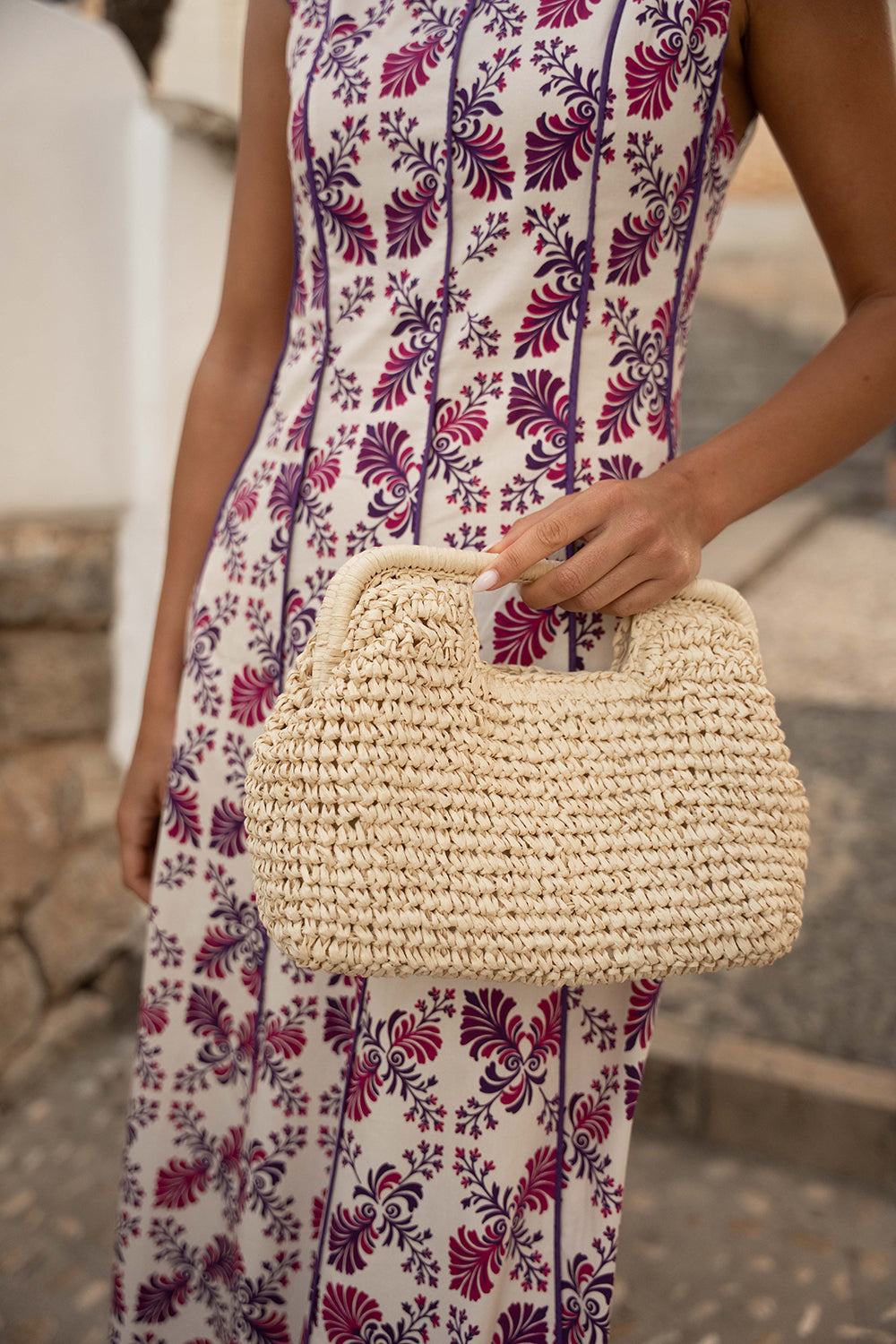 Cartera de rafia | Blanca