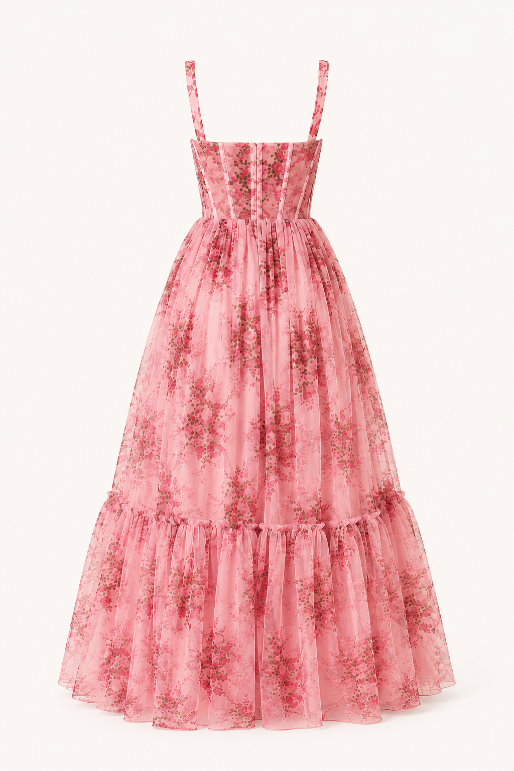 Vestido largo mujer estampado floral corset - Elira