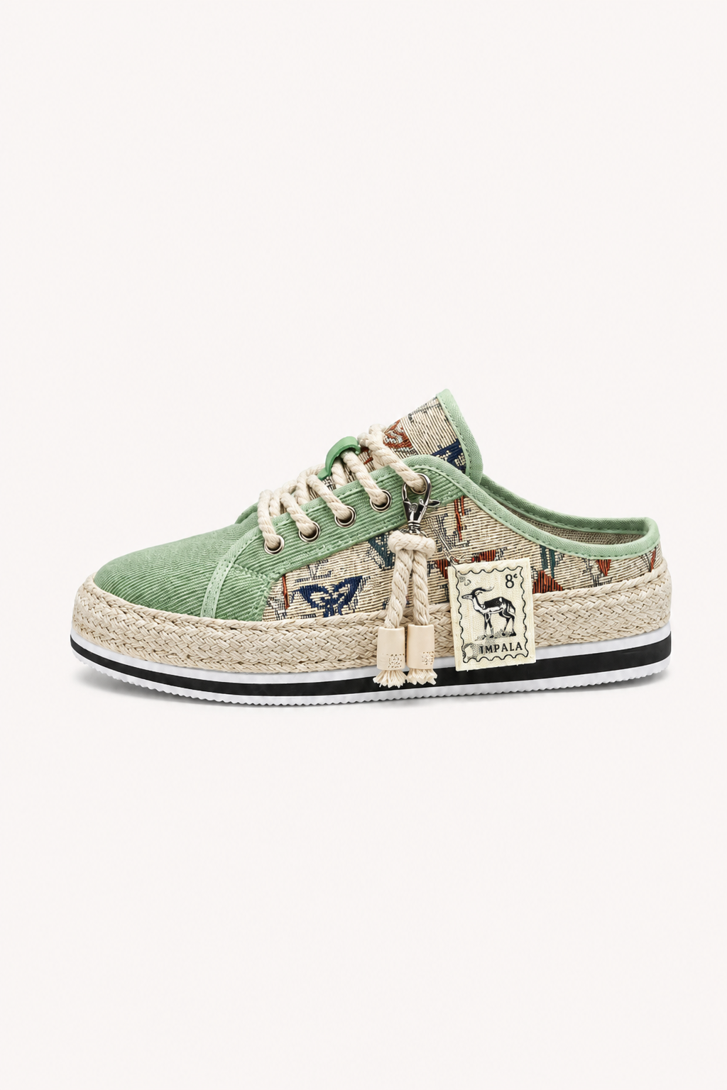 Zapatos hombre lona casual cordones suela yute - Dorian
