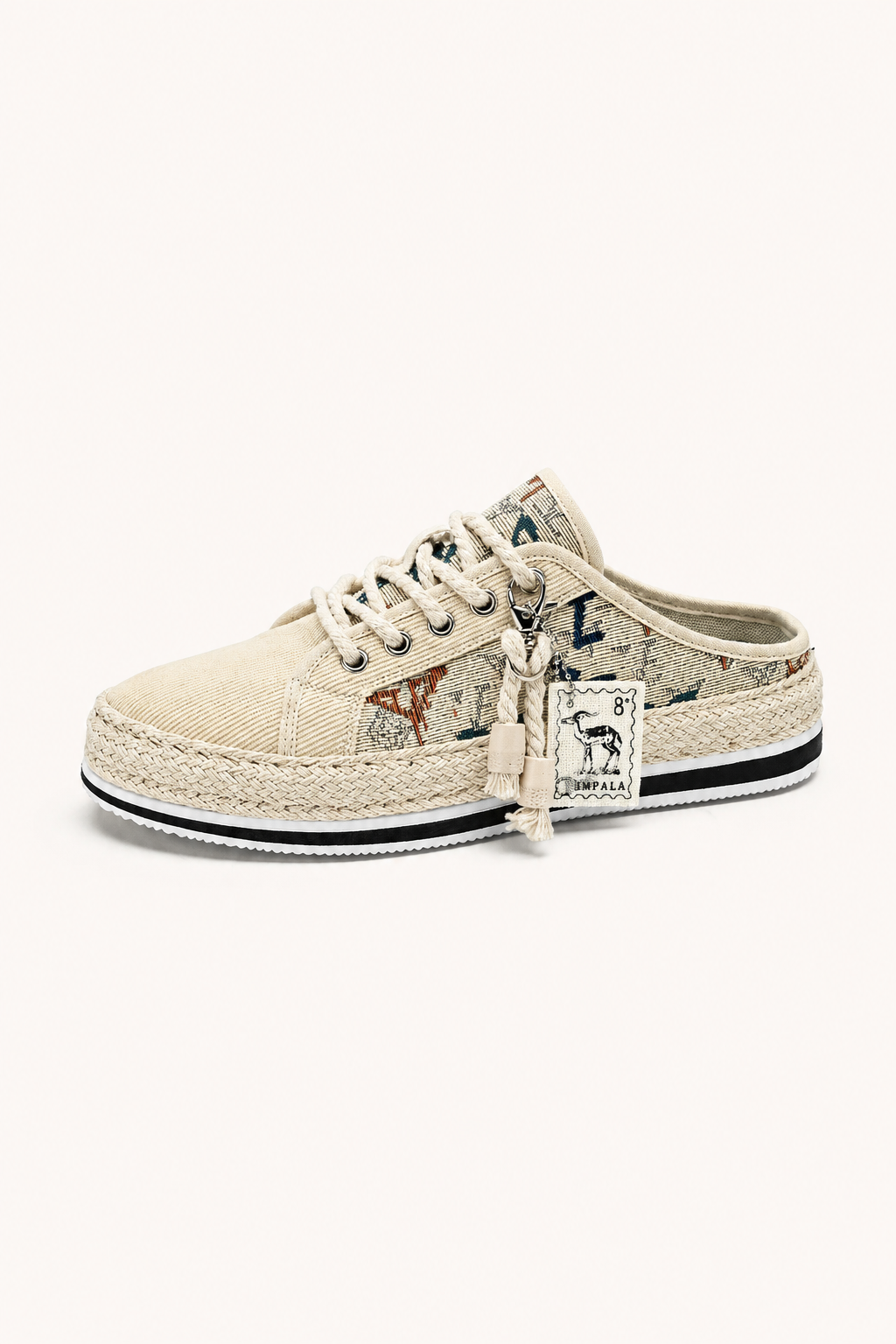 Zapatos hombre lona casual cordones suela yute - Dorian