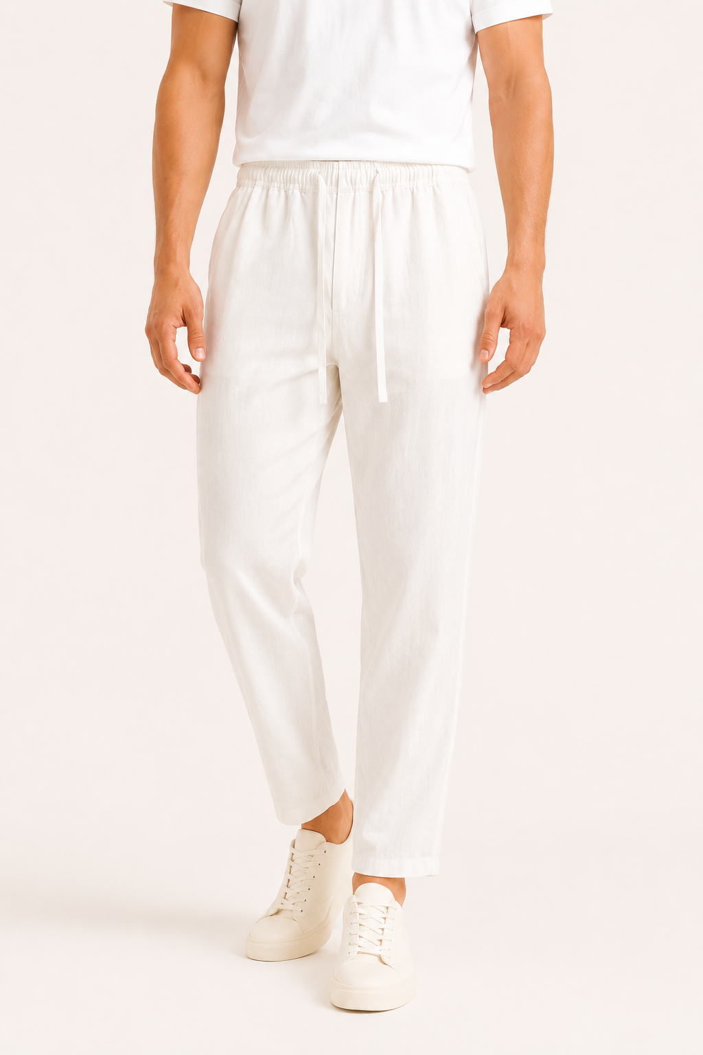 Pantalón casual lino hombre cintura elástica - Jannik
