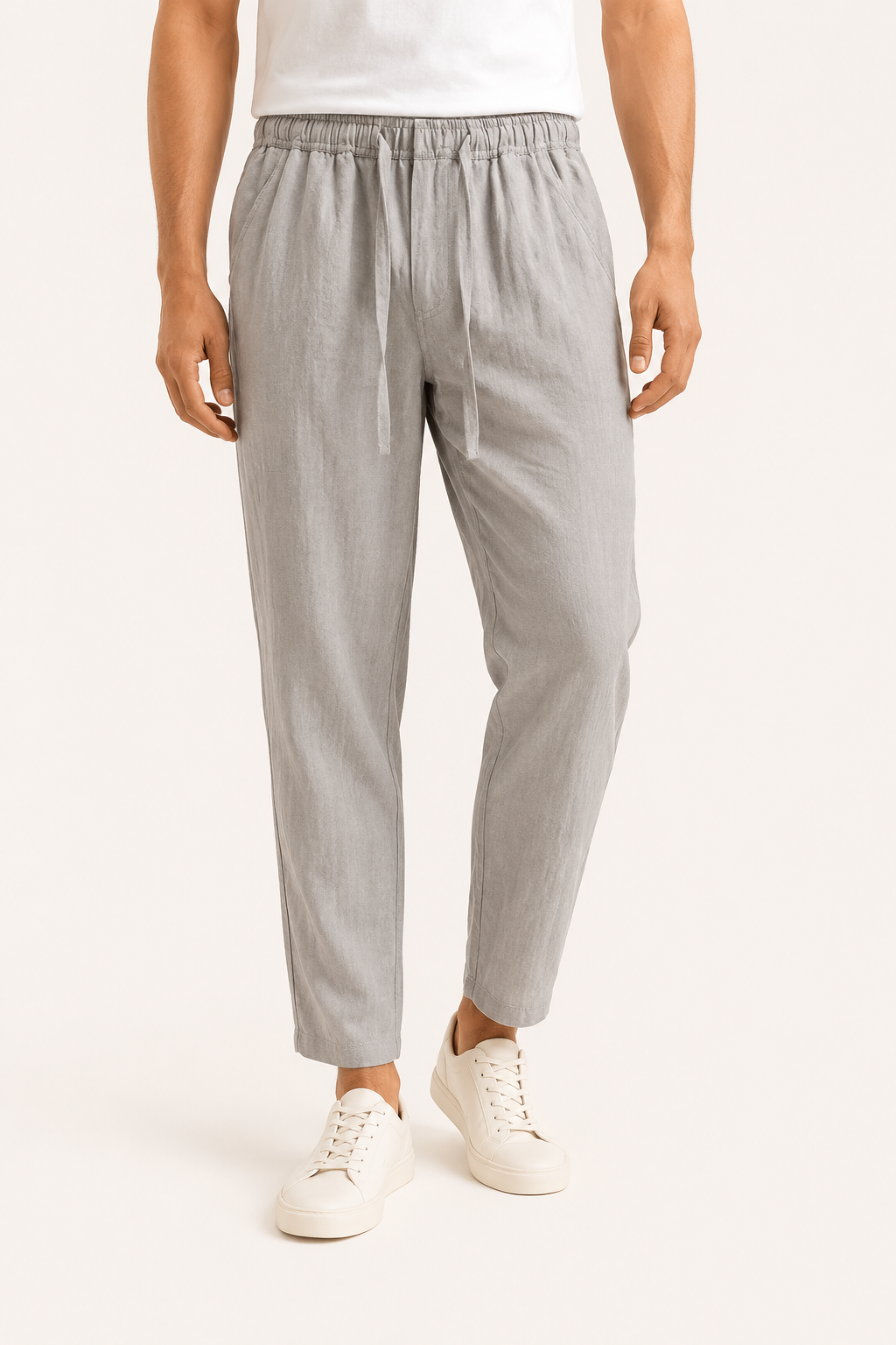 Pantalón casual lino hombre cintura elástica - Jannik