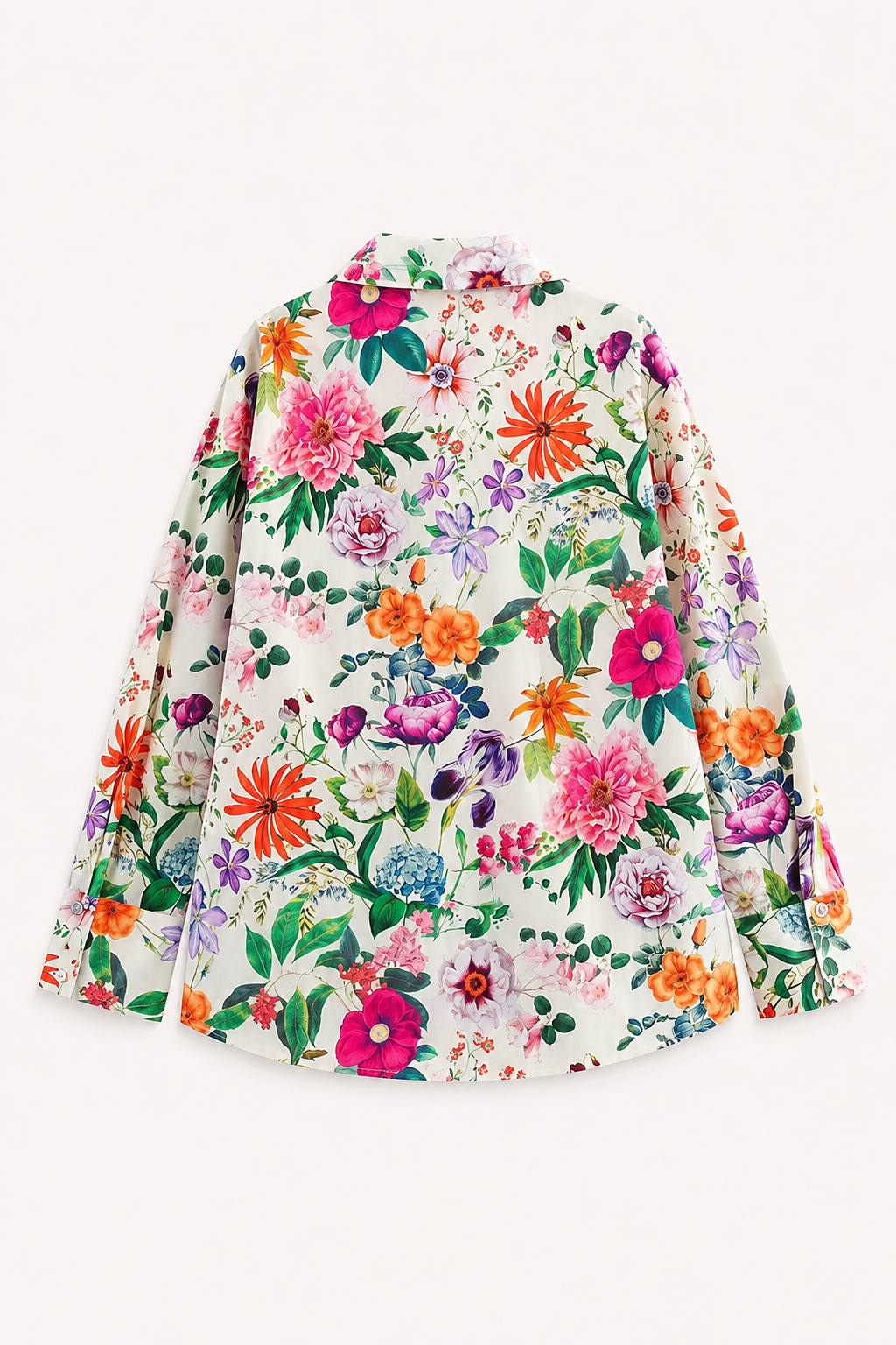Blusa floral manga larga mujer - Katrin