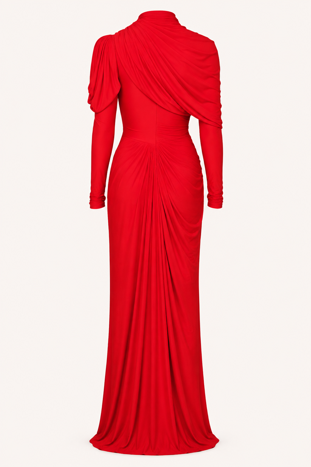 Vestido largo mujer elegante manga larga ajuste entallado - Sonhia