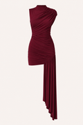 Vestido corto mujer elegante fruncido ajustado - Elisa