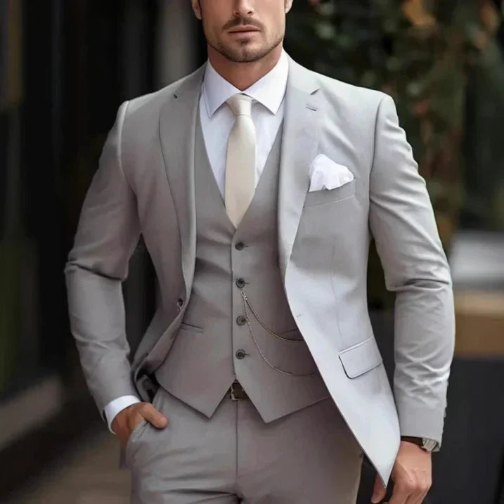 Elian | Traje de tres piezas para hombre y blazer recto