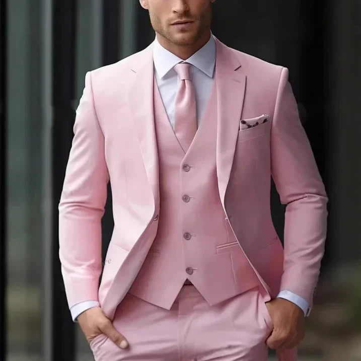 Elian | Traje de tres piezas para hombre y blazer recto