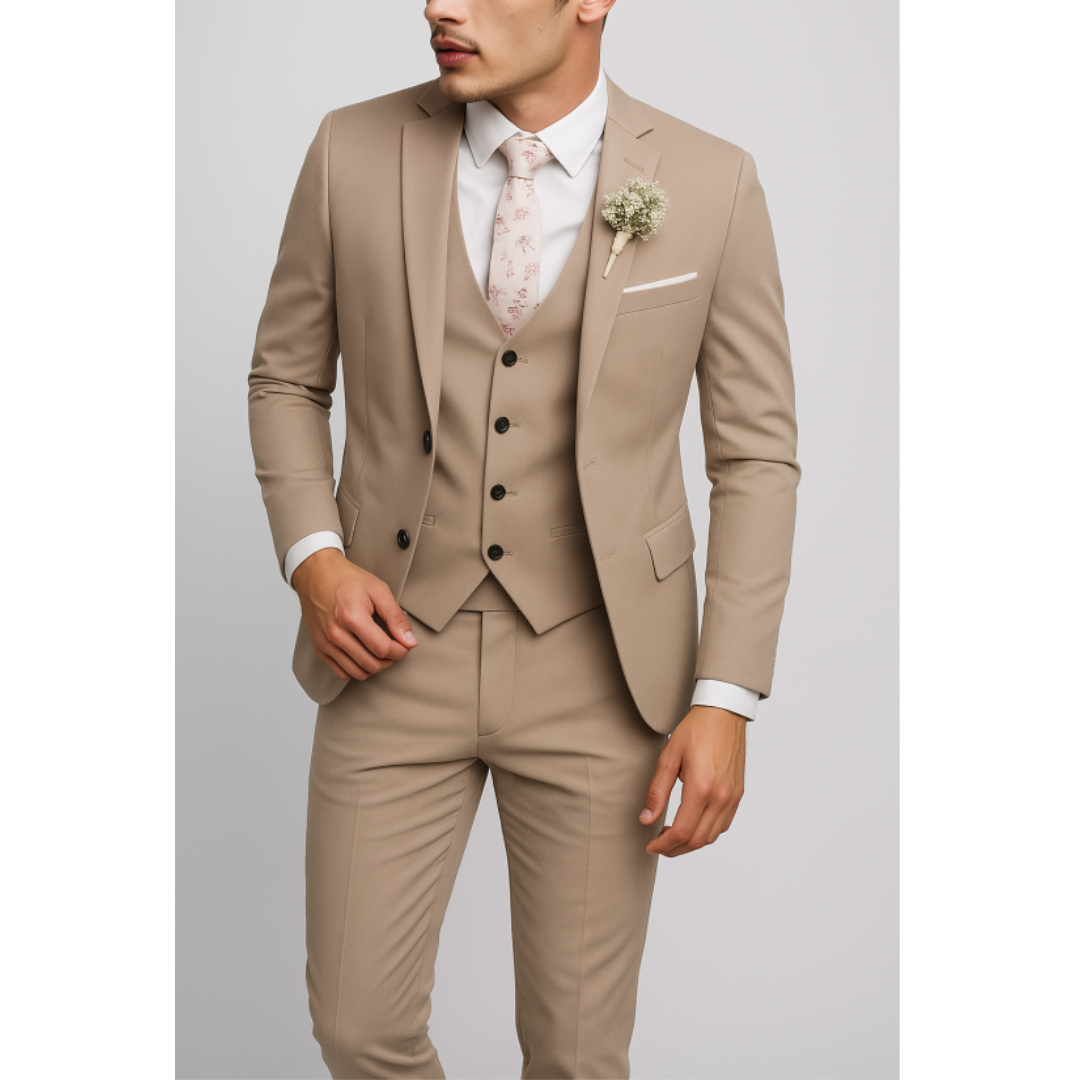 Elio | Traje para hombre de tres piezas con chaleco