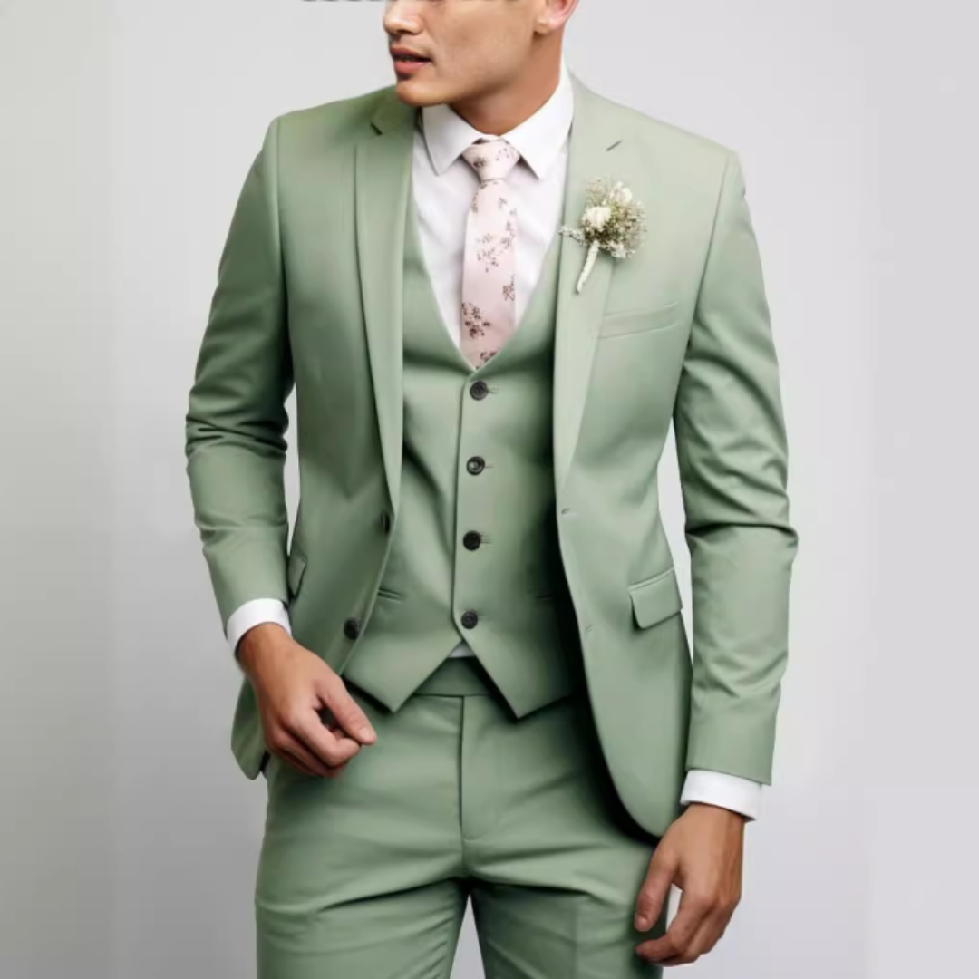 Elio | Traje para hombre de tres piezas con chaleco