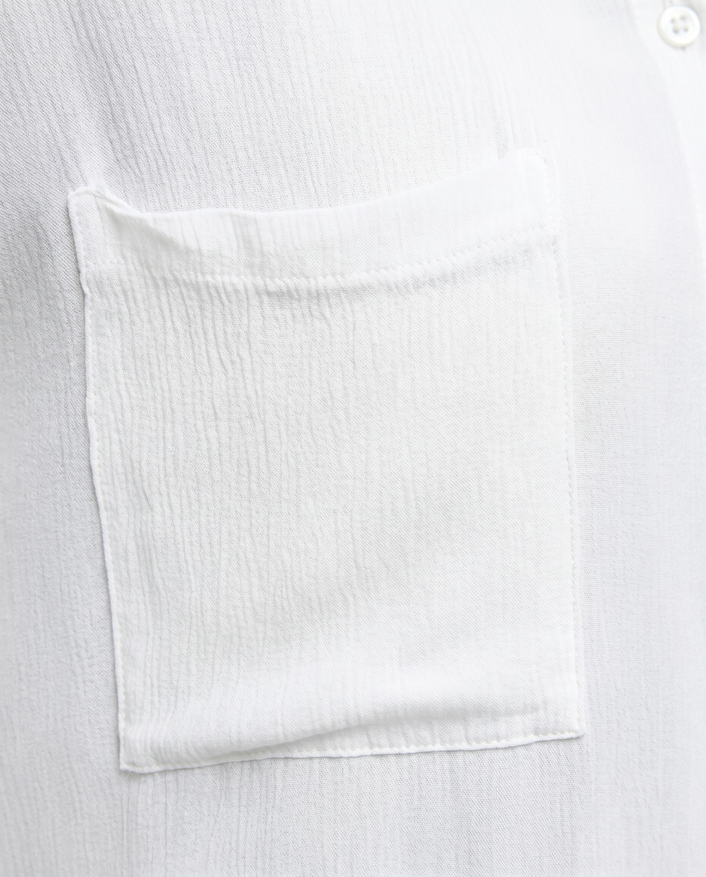 Camisa blanca con bolsillos MG