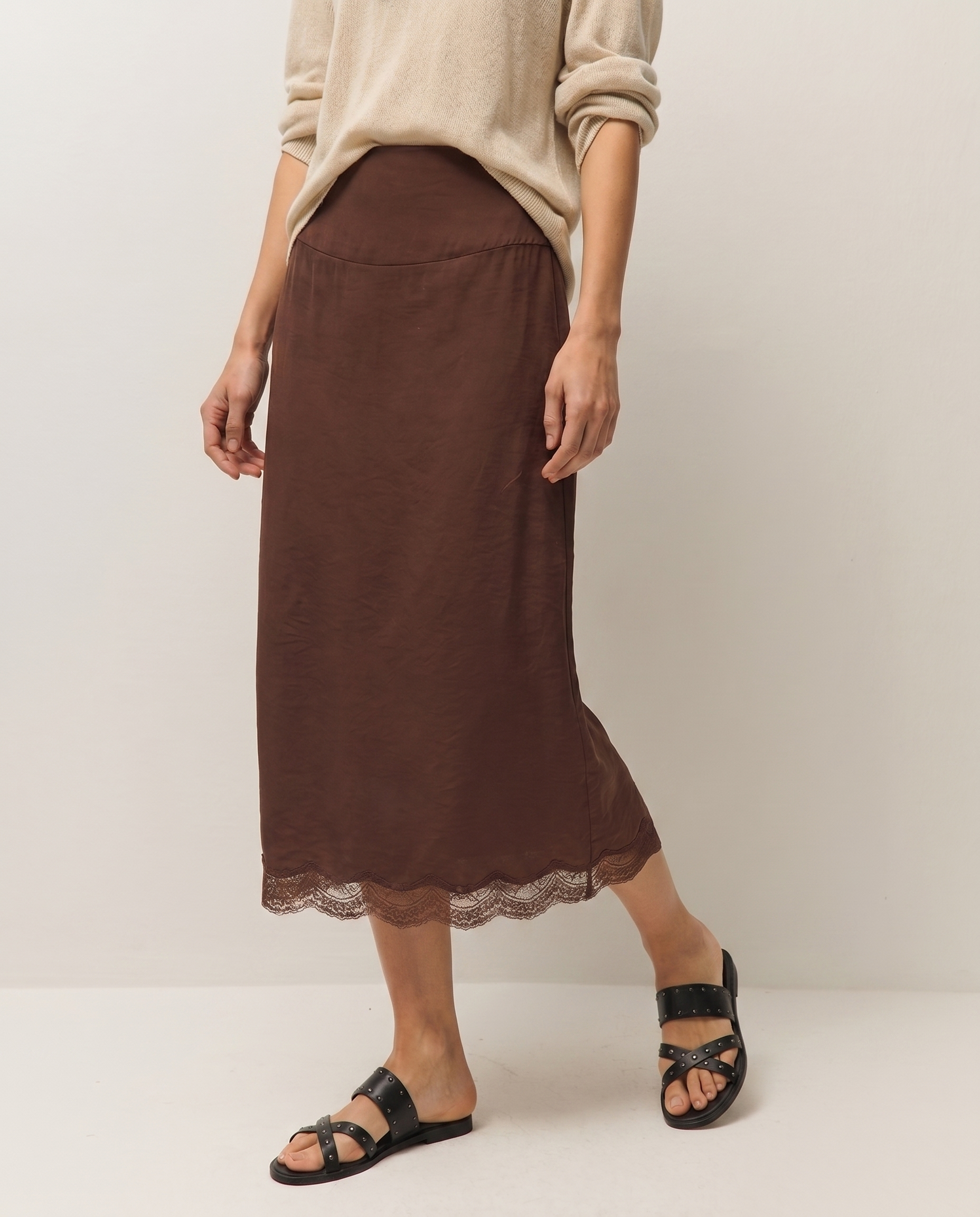 Falda midi lace