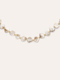 Collar Capri Nácar Acero Baño Oro