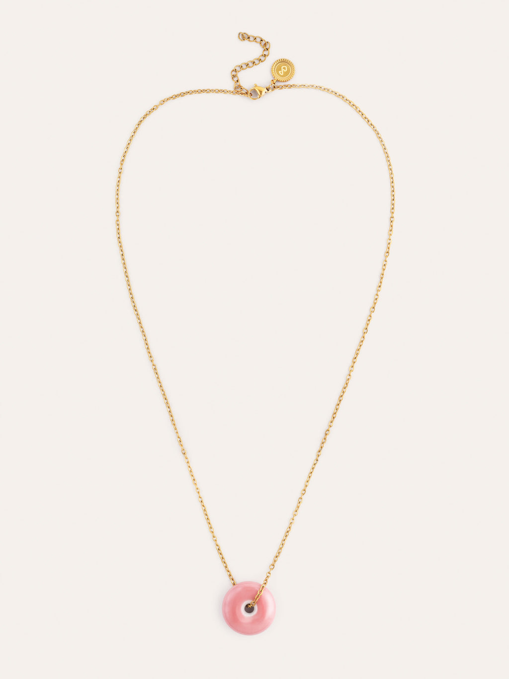 Collar Easy Rosé Acero Baño Oro