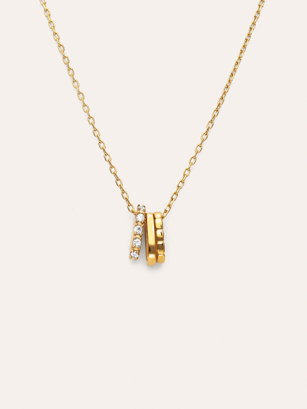 Collar Family Acero Baño Oro