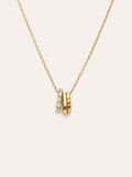 Collar Family Acero Baño Oro
