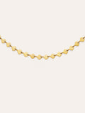 Collar Shells Acero Baño Oro