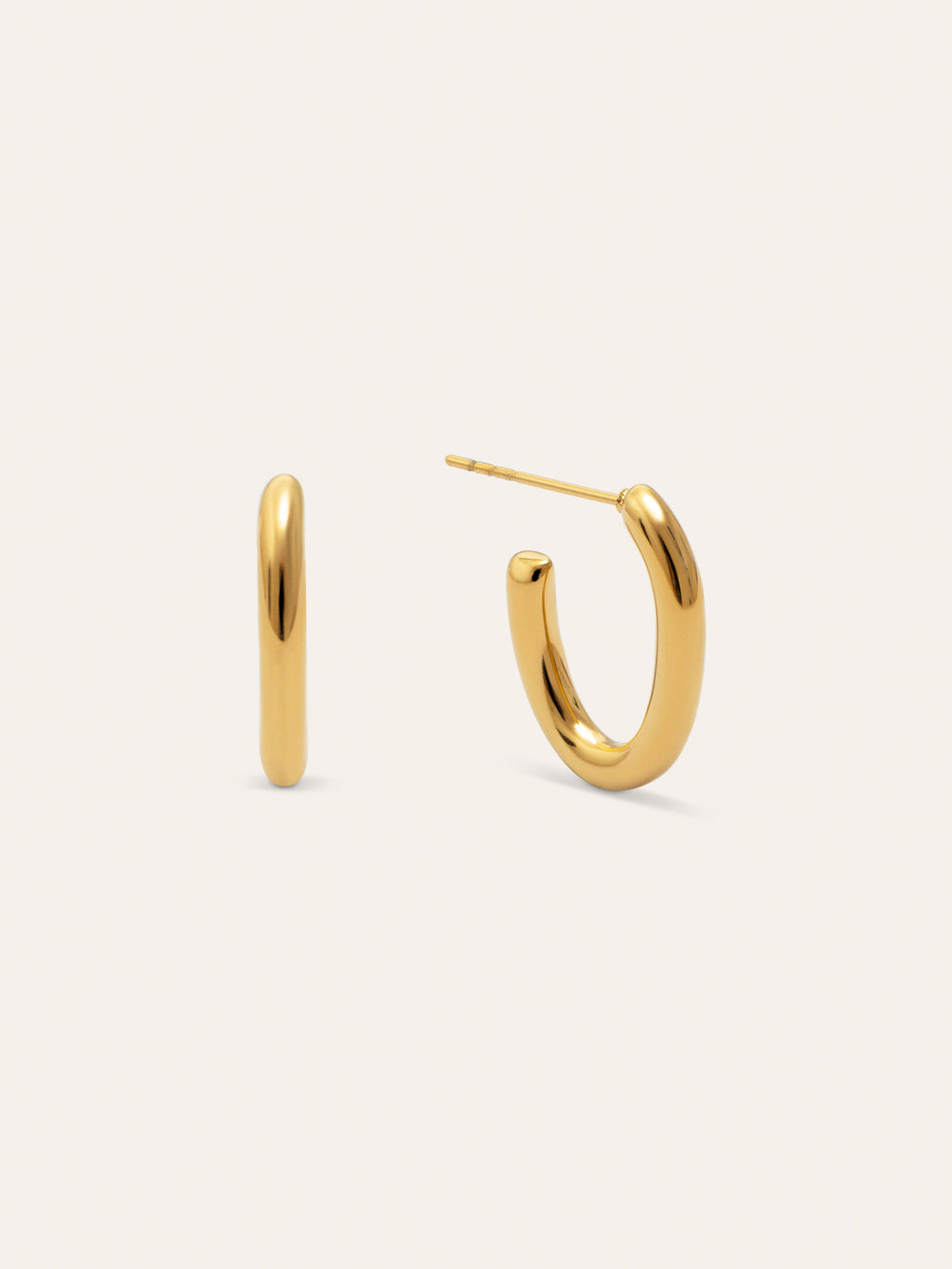 Pendientes Aro Bonnet Acero Baño Oro