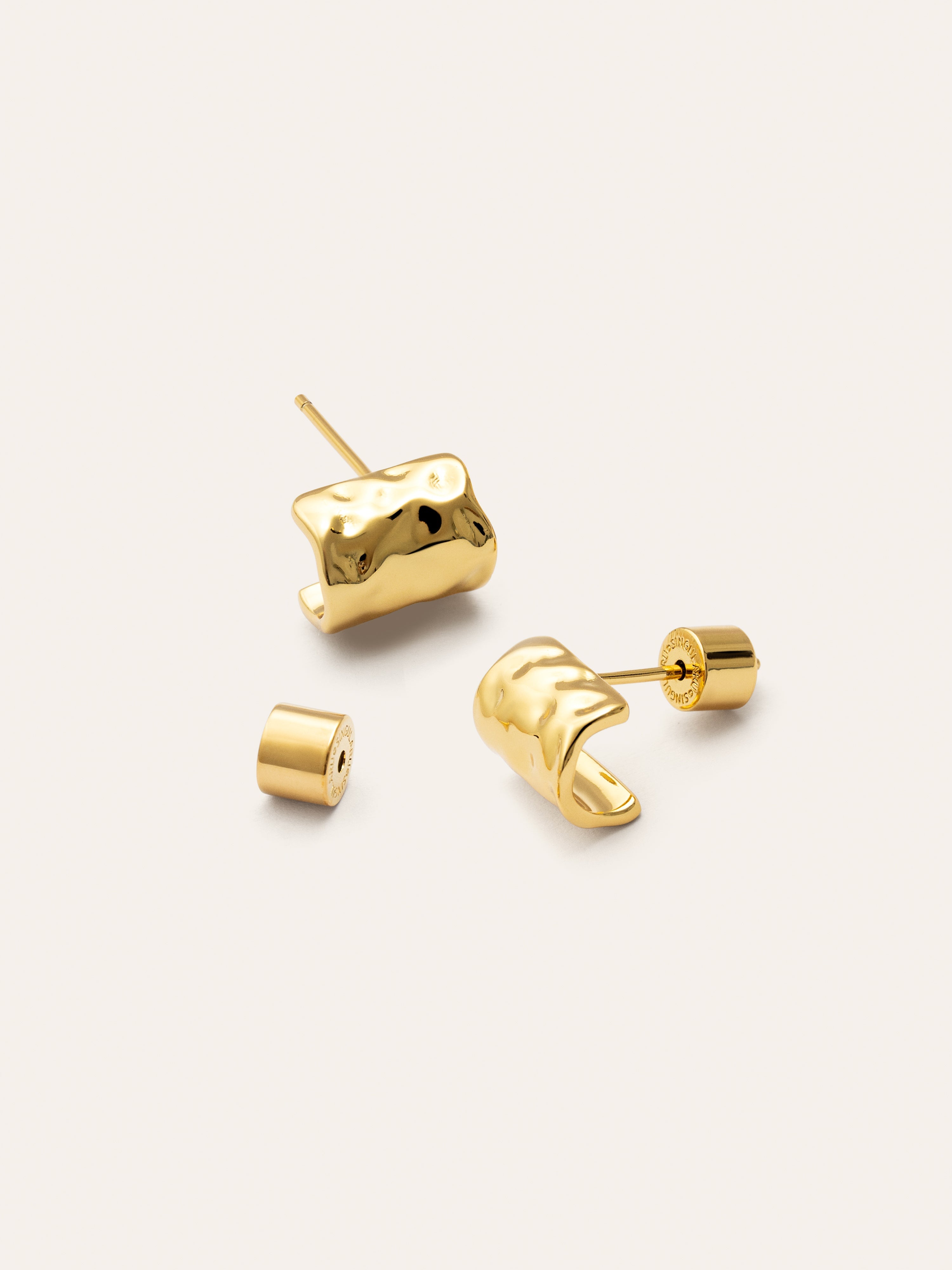 Pendientes Marea Baño Oro