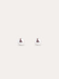 Pendientes Single Pearl Plata