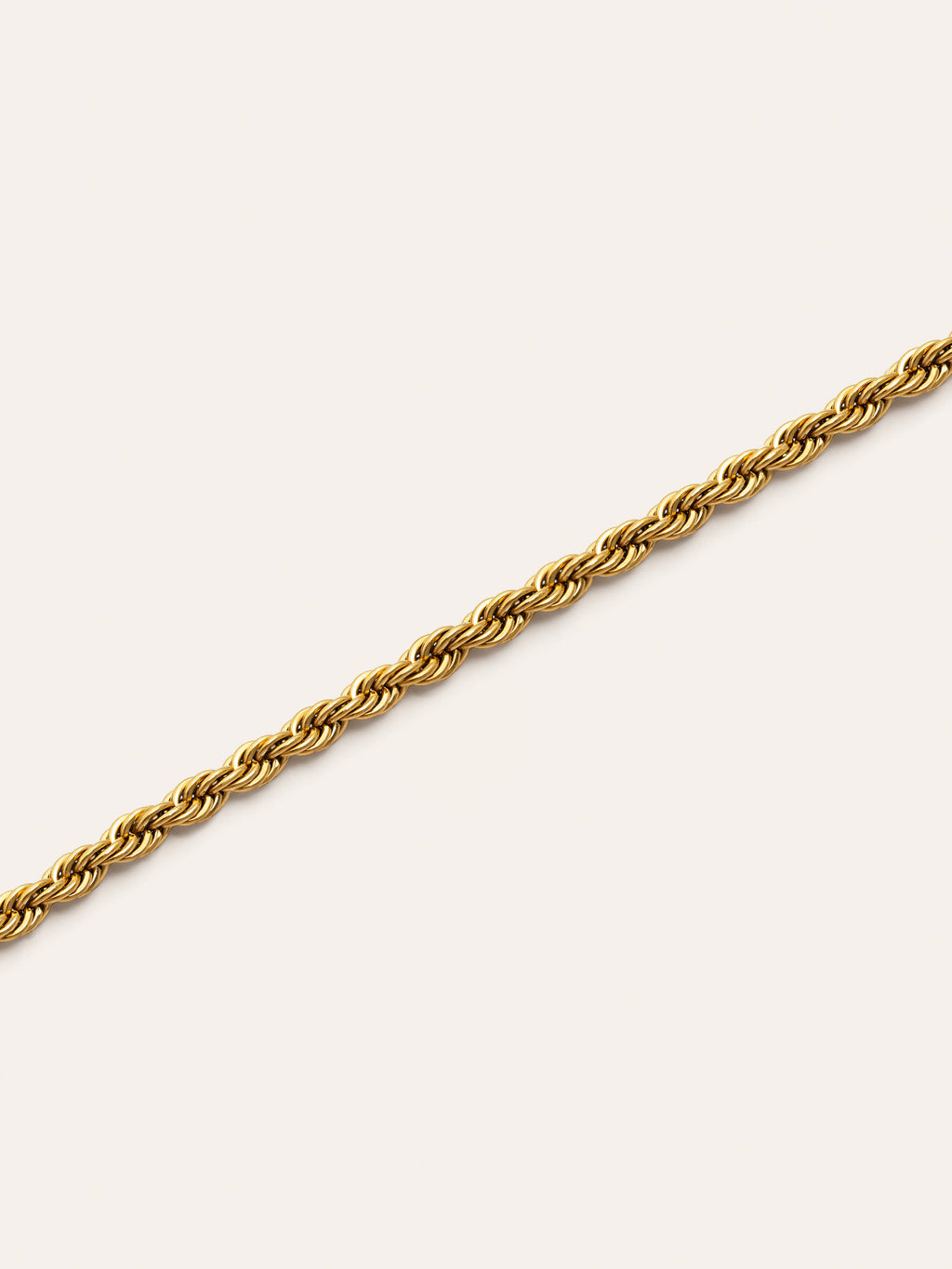 Pulsera Big Cord Acero Baño Oro