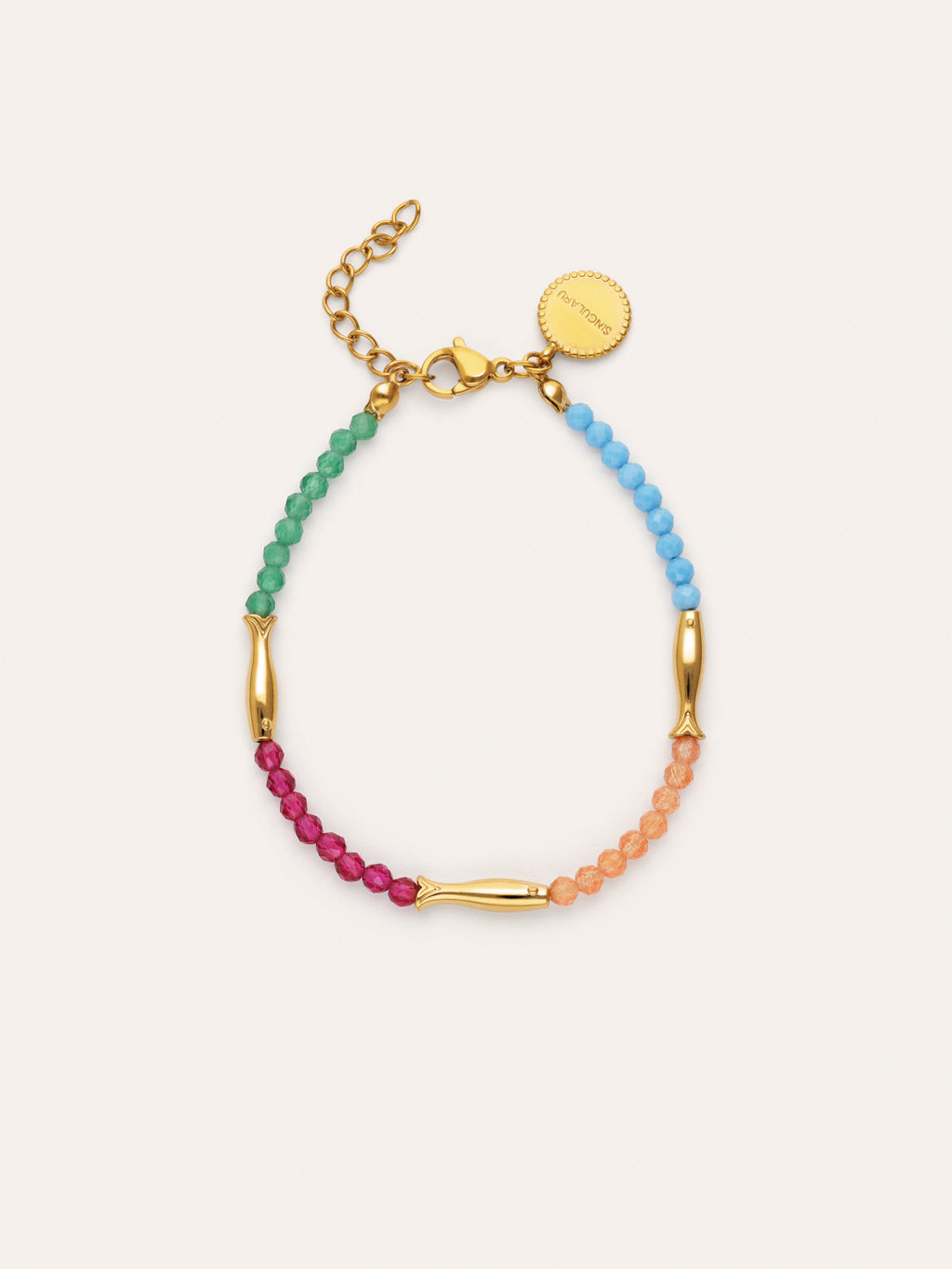 Pulsera Dye Peces Acero Baño Oro