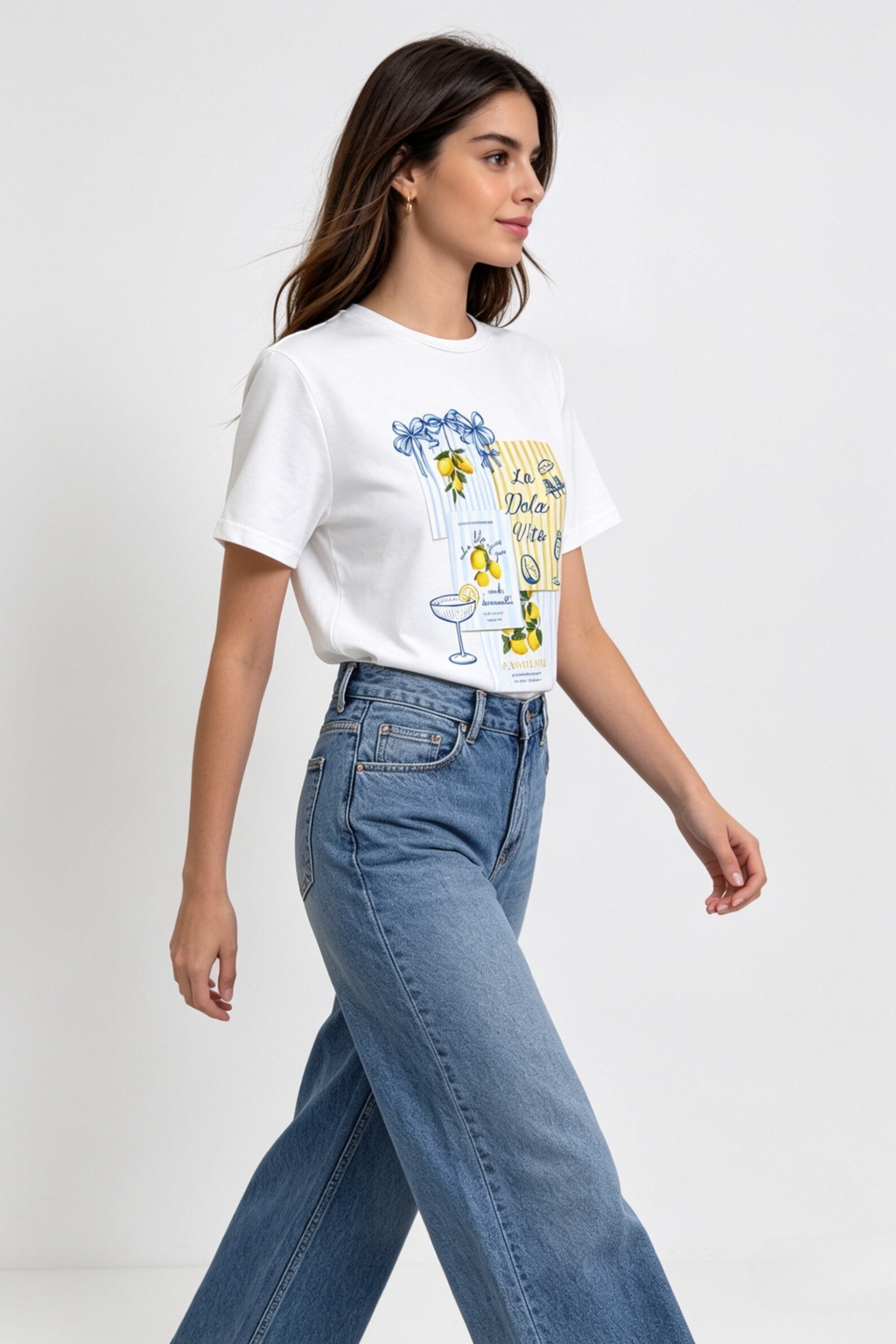 CAMISETA BLANCA GALERY LIMON