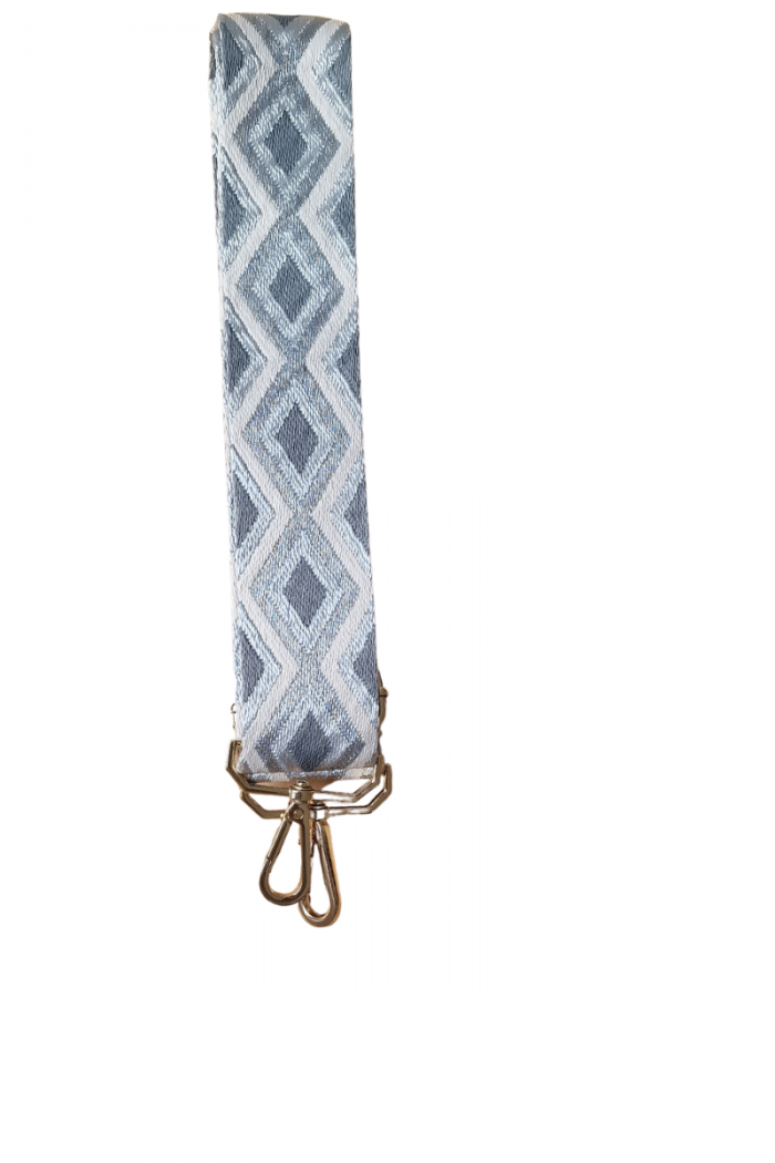 Correa Ajustable para Bolso con Estampado Plateado