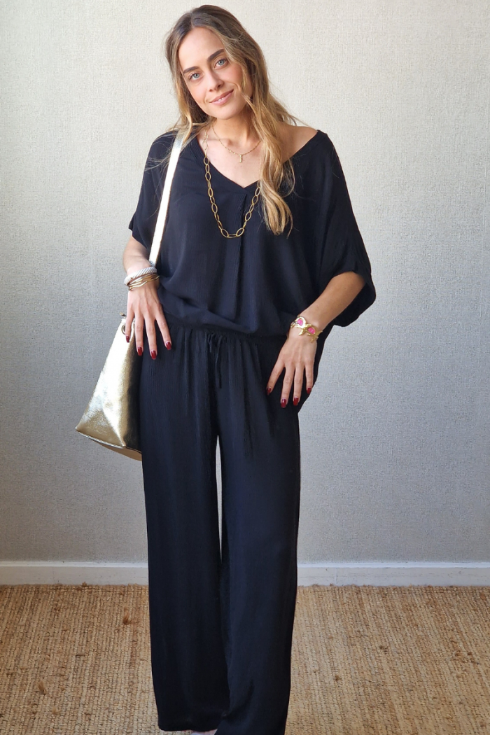 Pantalón de bambula negro