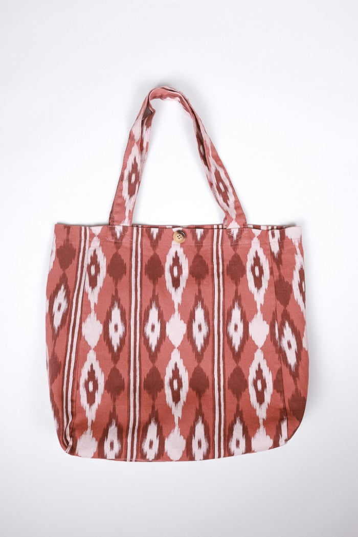 Bolso estampado ikat caldereo
