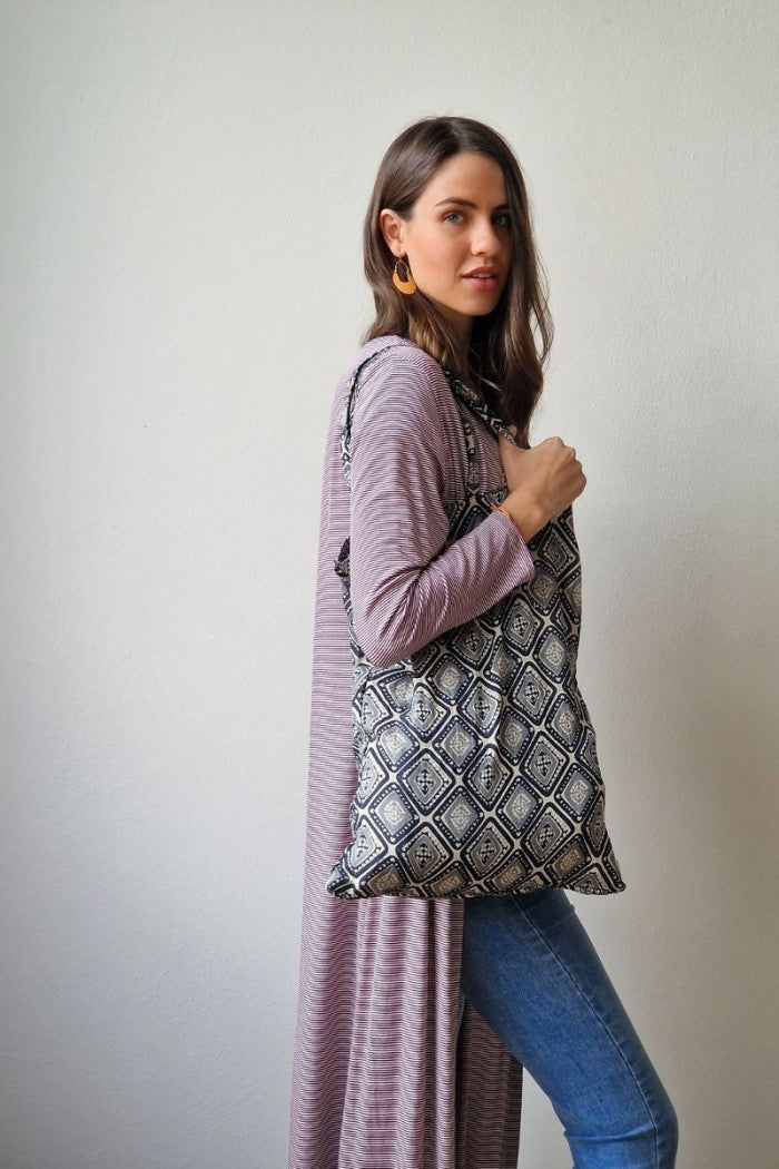 Bolsas para llevar en el bolso azul