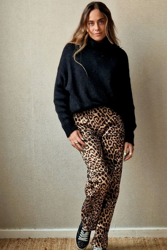 Pantalón animal print elástico