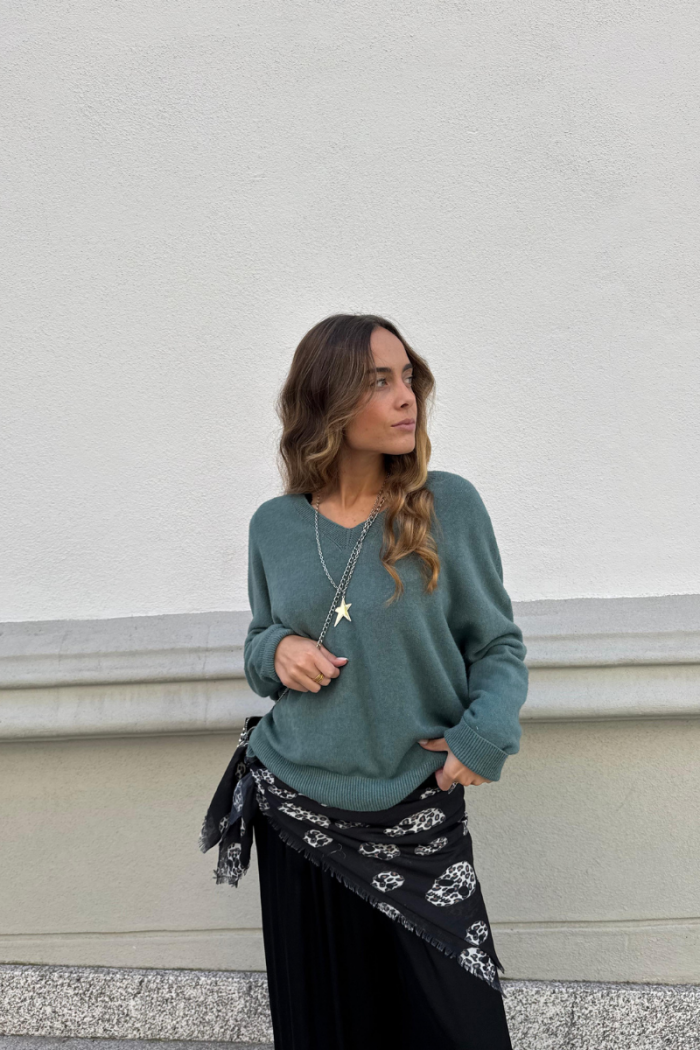 Pantalón bombacho negro