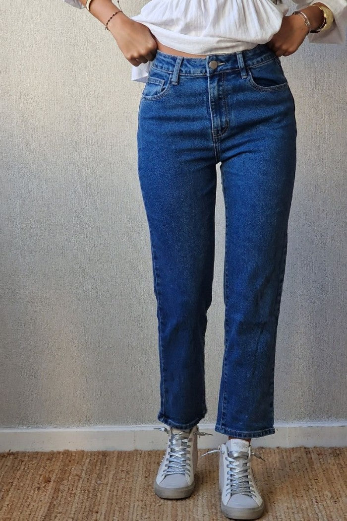 Pantalón Vaquero Recto Azul Jeans