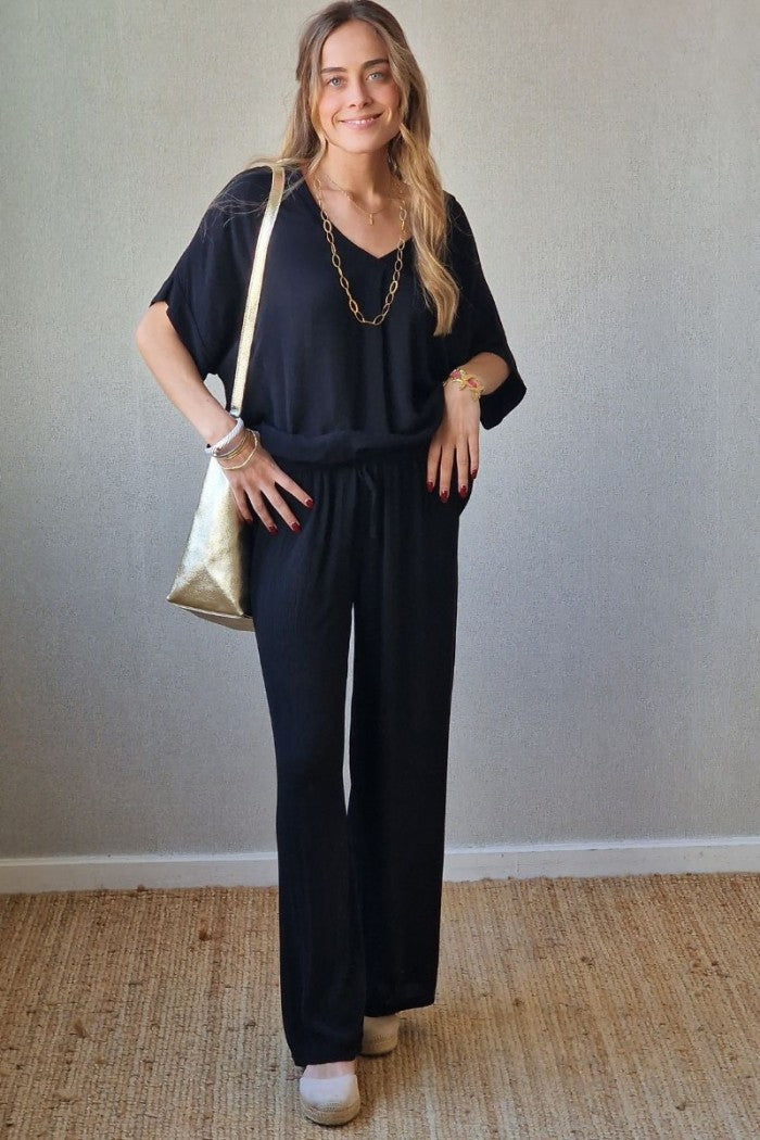 Pantalón de bambula negro
