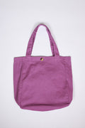 Bolso de loneta lila con opción de personalizarlo