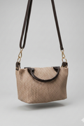 Bolso Bandolera Trenzado Topo