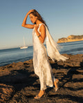 MANTÓN JACQUARD · BLANCO